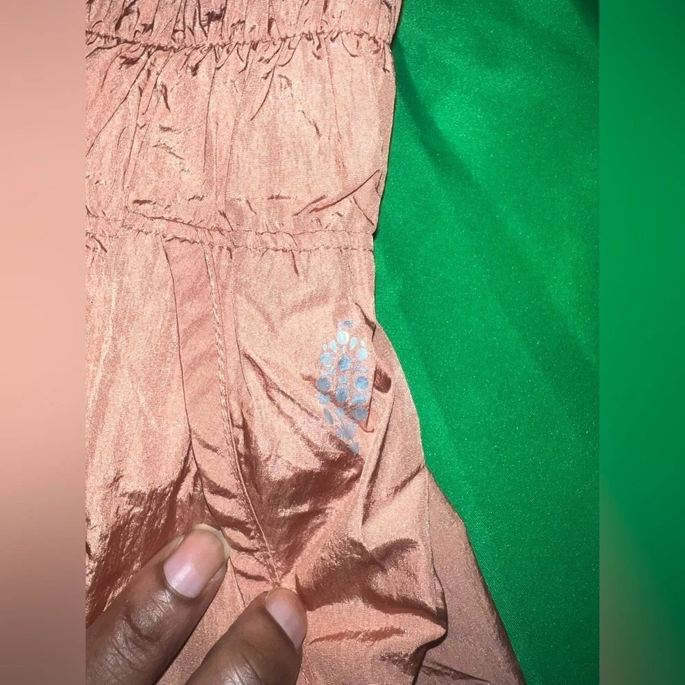 FP Movement by Free People High-Waist Ruched Shorts — Orange size Small - Picture 6 of 6